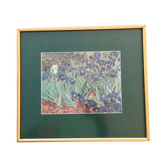 Framed and Matted Art Print Van Gogh’s Irises - Picture 12 of 12